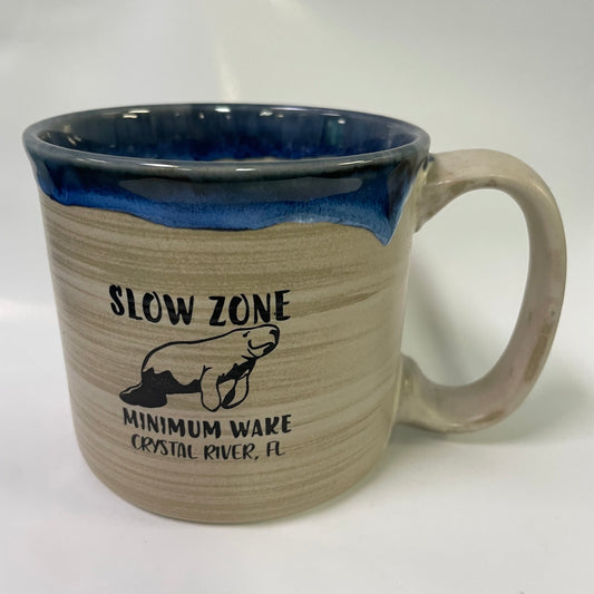 Manatee Slow Zone Coffee Mug Two Tone Camp Style