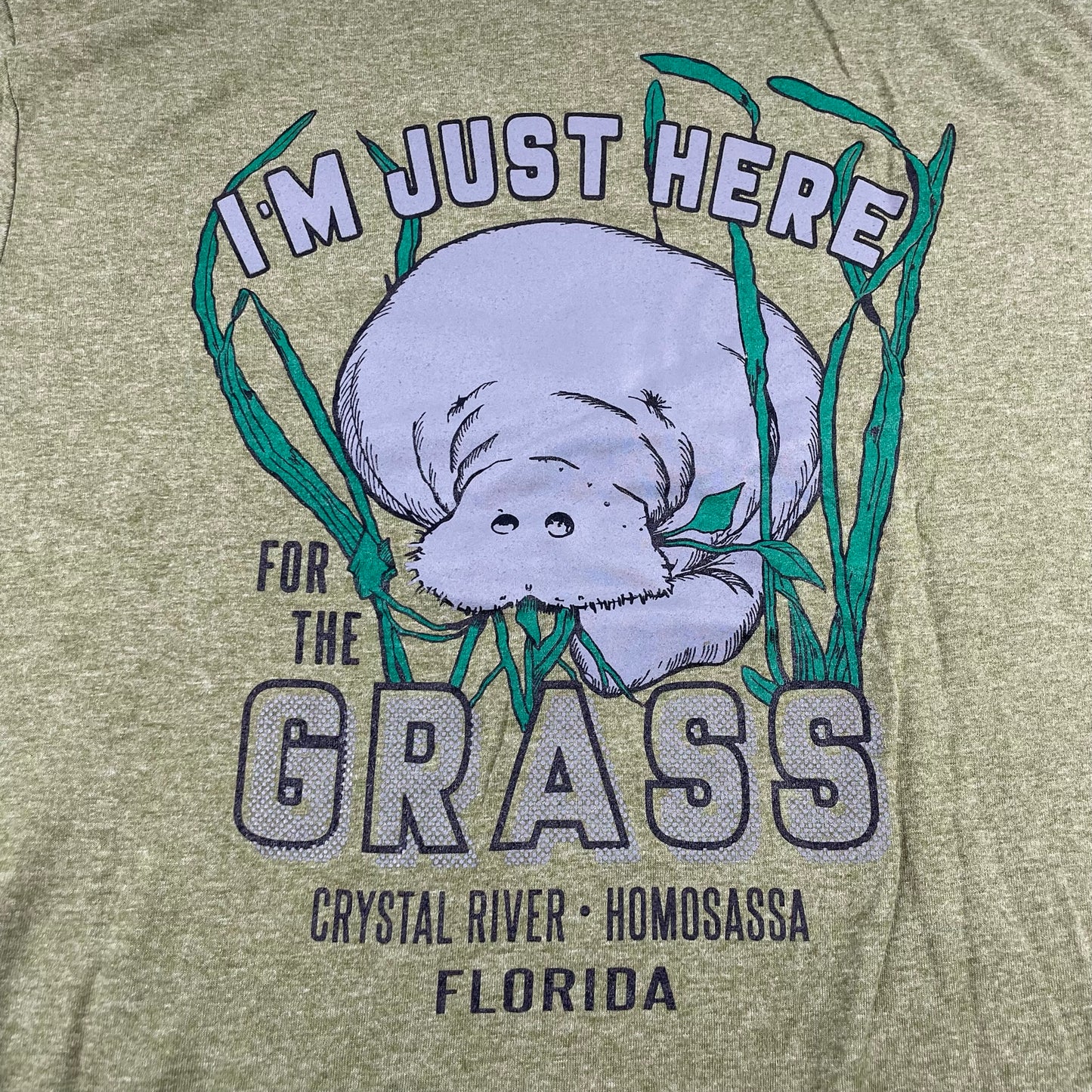 I'm Just Here for the Grass Manatee T-Shirt