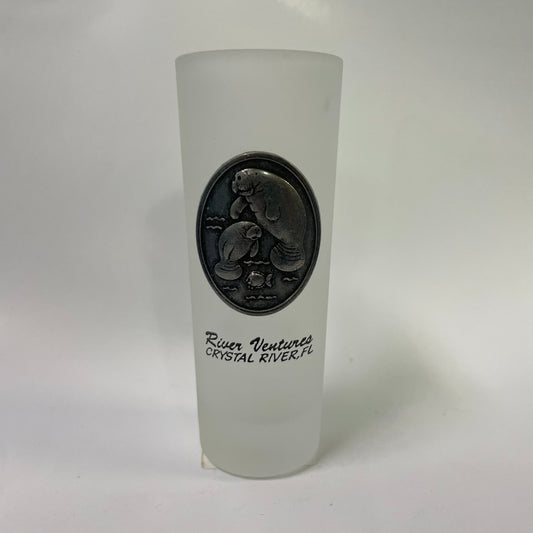 Frosted Pewter Manatee Shooter Shot Glass