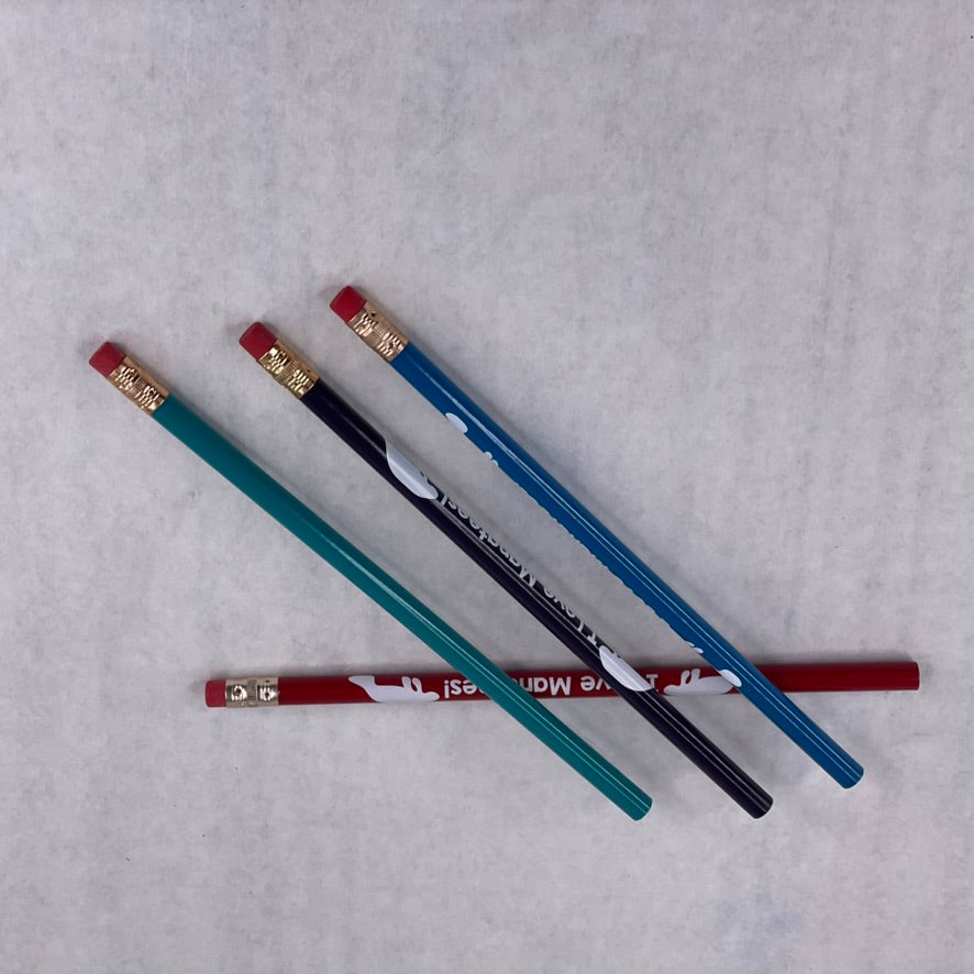 Set of 4 I Love Manatee Pencils
