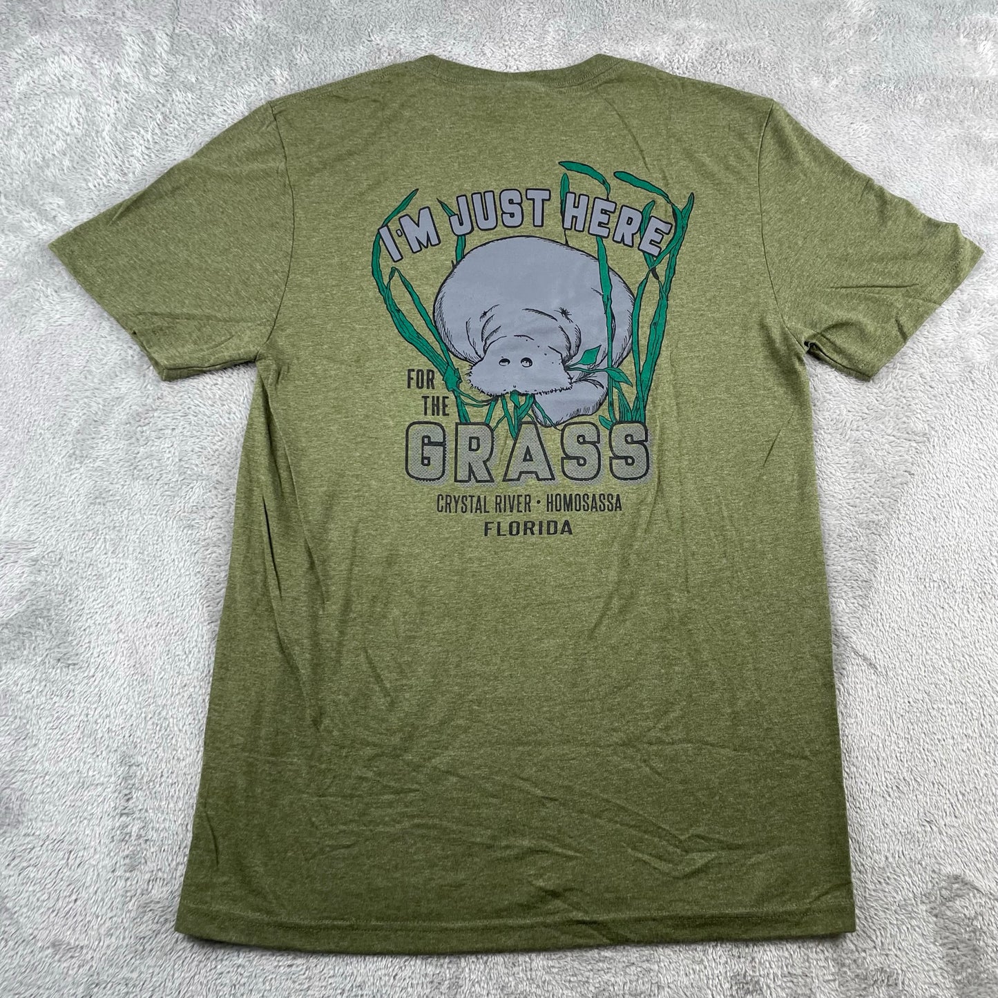 I'm Just Here for the Grass Manatee T-Shirt
